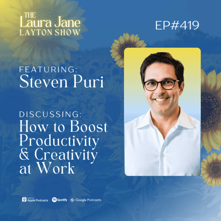 ep419: how to boost productivity and creativity at work with steven puri